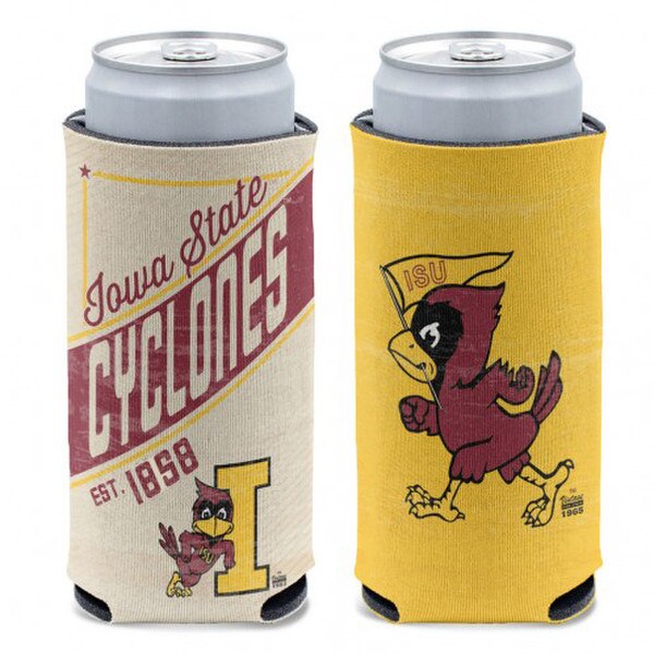WinCraft Vintage Cy Double-Sided 12-oz Slim Can Cooler